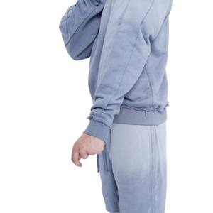 Sweat-shirts à col rond coupe ample avec design délavé personnalisé, streetwear de haute qualité, sweat-shirt d'hiver pour hommes - Product Image 4