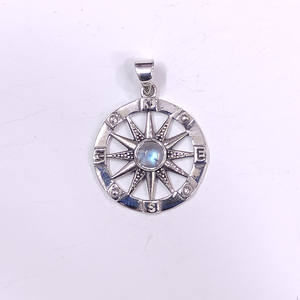 Colgante de piedras preciosas Pieza de joyería de plata esterlina fina Joyería de plata esterlina - Product Image 2