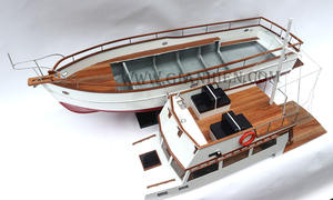 Gia Nhien Fabricant Approuvé Conception Personnalisée quantité minimale de commande Basse GRAND BANKS-COQUE ROUGE PEINT-BATEAU DE VITESSE EN BOIS - Product Image 3