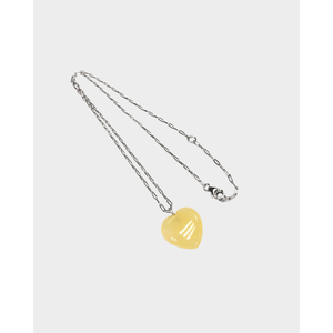 Collier tendance en acier inoxydable plaqué rhodium et or avec accents de diamants et de perles - Product Image 1