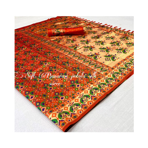 Diseñador de moda Ropa DE BODA Ropa étnica india de alta calidad Premium Heavy Banarasi Patola Tejido Saree de seda - Product Image 1