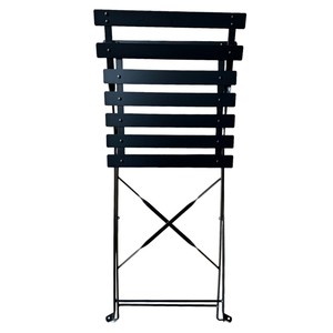 Set di Mobili da Giardino Moderni Jet-Line Bistro con Tavolo Nero e 2 Sedie Pieghevoli per Terrazza, Balcone o Parco - Product Image 5