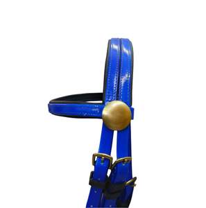 PVC Horse Bridle With Rein and <b>Stainless</b> <b>Steel</b> <b>Ring</b> Bit with Hollow Mouth - Product Image 3