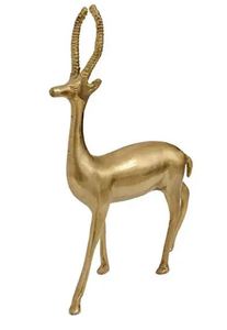 รูปปั้นกวางตกแต่งเทศกาลคริสต์มาสในร่มและนอกประตูรูปปั้นโลหะขัดสำหรับวางตกแต่งรูปปั้นกวาง - Product Image 3