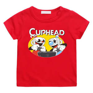 T-shirt de jeu Cuphead pour enfants 100% coton Jersey Enfant Tshirt - Product Image 6