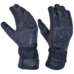 Men's Waterproof Leather Motorbike Racing Gloves Unisex Winter Bikers Black Gloves Motorcycle Auto Racing Wear - Product Image 2