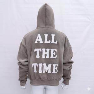 Sudadera con Capucha y Cremallera para Hombre, Estilo Profesional, Bordado Desgastado, Calidad Superior, 100% Algodón, Cómoda y Adecuada, a Precio Económico - Product Image 5