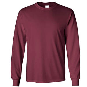 Camisetas de manga larga de algodón con tela de marca privada de alta calidad para hombres y mujeres - Product Image 4