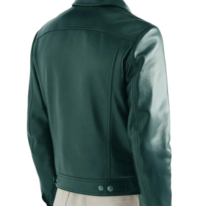 เสื้อแจ็กเก็ตหนังคุณภาพพรีเมี่ยมสำหรับผู้ชายผ้าแคนวาสผ้าระบายอากาศได้ดีเป็นมิตรกับสิ่งแวดล้อมมีหลายสีให้เลือก - Product Image 6