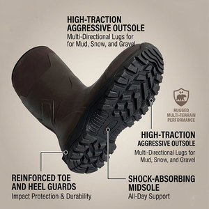Bottes de travail personnalisées en <span class=keywords><strong>néoprène</strong></span> imperméables pour hommes, antidérapantes, résistantes à l'usure, avec logo OEM ODM, vente en gros - Product Image 4
