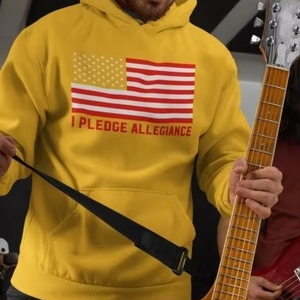 เสื้อมีฮู้ดแบบสวมหัวสำหรับผู้ชายเสื้อมีฮู้ดลายทางผ้าคอตตอนบุผ้าขนแกะมีป้ายโลโก้กำหนดได้เอง - Product Image 1