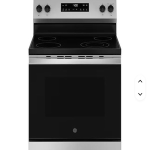 Cuisinière autonome de qualité supérieure avec dessus en verre, capacité de 5,3 pieds cubes, 4 brûleurs, réglages de chaleur constants - Product Image 1