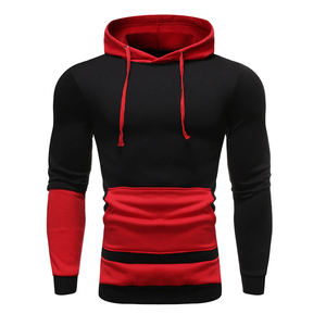 Sudadera con Capucha de Alta Calidad para Hombre, Estilo Urbano, Informal, de Manga Larga, con Estampado Digital y Parches, 100% Algodón, Talla Grande - Product Image 1