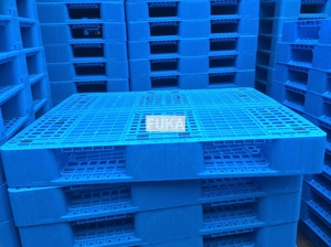 ขายส่งพาเลทพลาสติกมาตรฐาน 1200 X 1,000 มม. พาเลทผลิตพลาสติกพาเลทพลาสติกสําหรับงานหนัก - Product Image 3