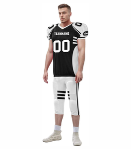 High Quality Custom Manufacturer's Quick Dry 100% Polyester American College Football Jerseys Sleeve Set Style - Product Image 3