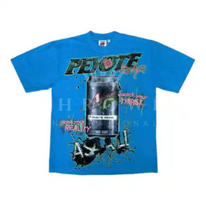 Camiseta de gran tamaño Boxy Vintage para hombre con logotipo personalizado, bordado con apliques, impresión personalizada, estilo formal DTG - Product Image 2