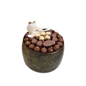 Bol à chocolat martelé antique fait à la main Bol à dessert en métal argenté de qualité supérieure pour les cadeaux d'occasions spéciales - Product Image 4