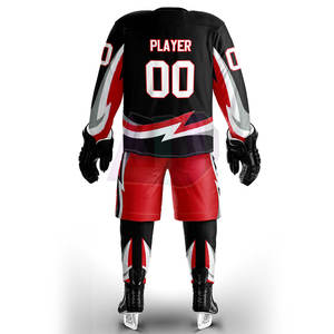 Conjuntos de Uniformes de Hockey sobre Hielo Transpirables y Ligeros Hechos con Tela 100% Poliéster, Duradera, que Absorbe la Humedad, Mayor Comodidad y Flexibilidad - Product Image 5