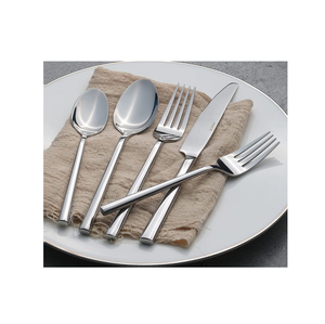 Ensemble de couverts en acier inoxydable de haute qualité, design simple, artisanal, de qualité supérieure à prix abordable - Product Image 1