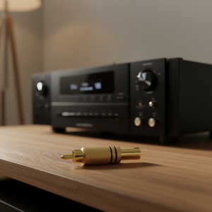 Adaptador y Conector de Audio Iadap RCA MB Dorado y Negro Modelo 11281 - Product Image 3