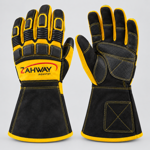 Gants de soudage de qualité supérieure en cuir, durables, écologiques, longueur de poignet personnalisée, pour travaux extérieurs en hiver, gants de soudage - Product Image 1