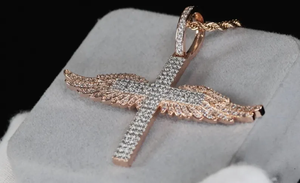 Nuevo personalizado Hip Hop letra VVS Moissanite diamante colgante 925 Plata personalizado Icedown hip hop colgante y encanto - Product Image 4