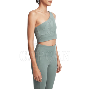 Conjuntos de yoga duraderos de alta Fabricación, color liso de Pekín personalizado con decoración de encaje para niñas - Product Image 2