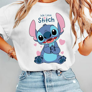 Camiseta de Manga Corta con Cuello Redondo y Estampado de Hojas Tropicales de Monstera y Filodendro, Estilo Dulce para Mujer, Moda Casual de Verano - Product Image 3