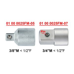 Personnalisé fournisseur taïwanais 6 pièces jeu d'adaptateurs de prise 1/4Dr 3/8Dr 1/2Dr boîte à outils outils à main mécaniques de qualité bricolage Support OEM - Product Image 4