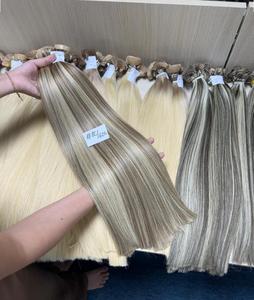 ผมต่อแบบเทปพันผมมนุษย์ผมตรงสีบลอนด์ธรรมชาติแบบ100% - Product Image 5