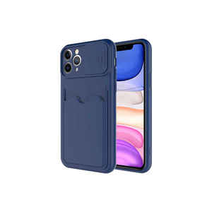 Coque en silicone TPU bleu marine premium Netzy pour iPhone 11 Pro SAFAKartix, compatible avec la charge magnétique, coque de protection, modèle Plus - Product Image 1
