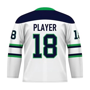 OEM Custom Design Wholesale Breathable High Quality 100% Polyester Mesh Ice Hockey Jersey Uniform Tackle Twill Practice Made - Product Image 4
