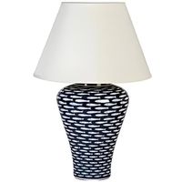 Lámpara de Mesa LED de Cerámica Europea Pintada, de Alta Demanda, con Base para Bombilla B22/E14/E26, Diseño Moderno para Hogar, Hotel y Mesita de Noche