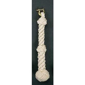 Handmade Cotton Nautical Bell Rope Heavy-Duty Brass Shackle Handwoven Coastal Design for Ship Wall-Made in India - Product Image 4