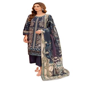 Alta calidad shalwar kameez pakistaní Importación calidad shalwar kameez damas pakistaní 100% trajes de algodón Trajes de algodón estampados - Product Image 1