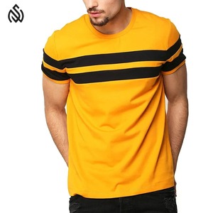 Venta al por mayor de los hombres de punto Camiseta 100% algodón ligero elástico personalizado impreso ecológico Diseño Popular mejor calidad - Product Image 1