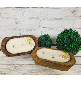 Bougeoir en bois pour bol à pâte Cadeaux décoratifs Fabrication de bougies ou de salades de qualité impressionnante et 3 pièces de tailles différentes - Product Image 3