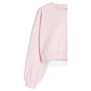 Sudadera Ecológica de Invierno para Mujer, Cuello Redondo, Bordada, Transpirable, de Forro Polar, Color Rosa Bebé, Resistente al Viento, Poliéster/Algodón - Product Image 6