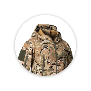 Chaquetas de caza de concha suave de peso pesado para hombre, lona transpirable para invierno, marca privada, precio al por mayor, chaquetas de caza - Product Image 3