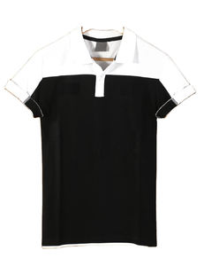 Polo personnalisé tendance de haute qualité pour homme, col tricoté, uni, teint, avec poche, T-shirt - Product Image 3