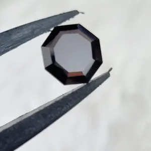 เพชรโมอิสซาไนต์สีดำขนาด 9 มม. รูปทรงแปดเหลี่ยมขนาด 20 มม. แบบสั่งทำพิเศษ คุณภาพเยี่ยมและทรงแฟนซี ความใส VVS สำหรับเครื่องประดับฮิปฮอป - Product Image 3
