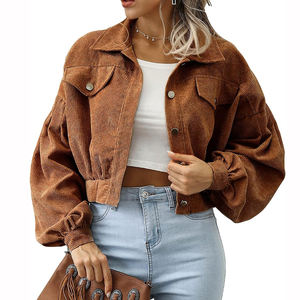 Custom Logo Women Denim Jacket Cotton Sustainable Quick Dry Denim Jacket Fashionable Denim Women Jacket <b>for</b> Winter Casualwear - Product Image 6