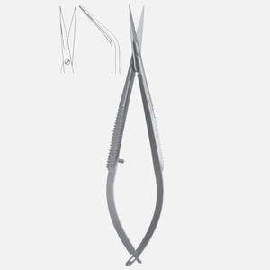 Tijeras Noyes Iris, tijeras quirúrgicas finas, tijeras de disección de acero inoxidable para uso clínico oftálmico y médico - Product Image 1