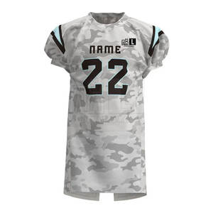 Uniformes de fútbol americano de poliéster transpirable Uniforme de fútbol americano de sarga de aparejos personalizados - Product Image 2