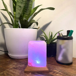 Mini lámpara USB Rosa natural del Himalaya de alta calidad OEM, lámparas de sal natural de alta calidad, lámpara de sal Rosa difusora del Himalaya - Product Image 2