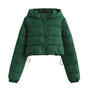 Fournisseur OEM Doudounes légères décontractées pour femmes Crop Top Doudounes pour femmes Utilisation quotidienne Doudounes confortables - Product Image 1