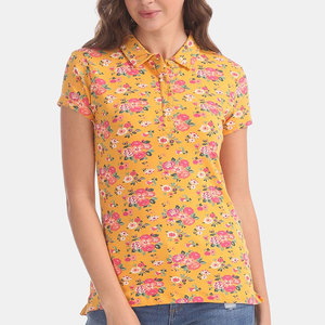 Camiseta Polo Estampada para Mujer de Primera Calidad, Tejido Transpirable, Camiseta Polo Estampada para Mujer de Uso Diario - Product Image 1