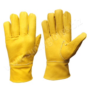 Wholesale High Quality Cow Hide Leather Fabric Liner Work <b>Gloves</b> <b>Driver</b> <b>Gloves</b> - Product Image 3