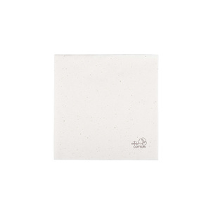 Serviettes blanches 48x48cm en coton naturel 300 pièces B2B - Product Image 1
