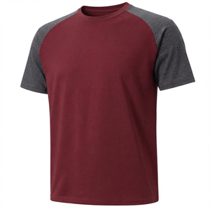 Camisetas Extra Grandes para Hombre de Alta Calidad con Impresión Frontal Personalizada, Precio al por Mayor, Secado Rápido, Transpirables, de Color Sólido, Fusión sin Costuras - Product Image 1